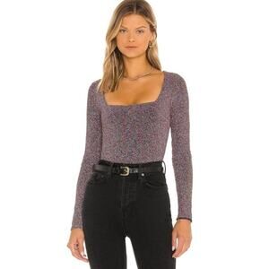 Show Me Your Mumu Unreal Bodysuit in Rainbow Shimmy Shine Sz XS NWT